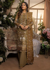 Nikhaar By Awwal Embroidered Organza Unstitched 4 Piece Suit - 06