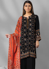D#WEC-EA-0384 LSM Lakhany Emb Winter Collection 1022 Black