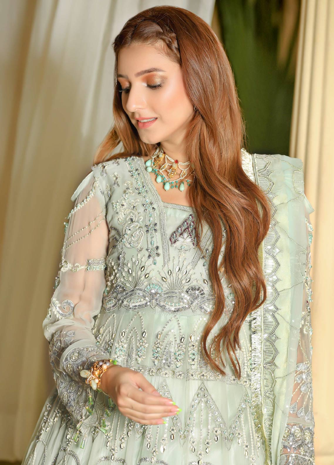Areesha Embroidered Chiffon Unstitched 3 Piece Suit - 07 Areesha Embroidered Chiffon Unstitched 3 Piece Suit - 07