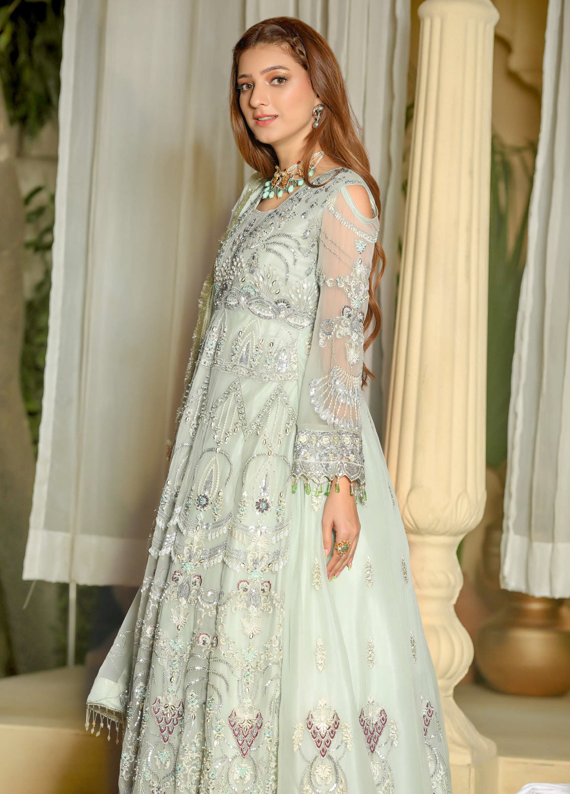 Areesha Embroidered Chiffon Unstitched 3 Piece Suit - 07 Areesha Embroidered Chiffon Unstitched 3 Piece Suit - 07
