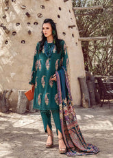 D#8A Maria B M Print Desert Rose Fall Collection 1022 Green