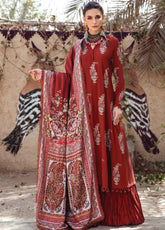 D#8B Maria B M Print Desert Rose Fall Collection 1022 Brown