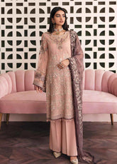 La Florencia By Flossie Embroidered Chiffon Unstitched 3 Piece Suit - 05