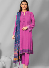 D#WEC-SA-0136 LSM Lakhany Emb Winter Collection 1022 Pink