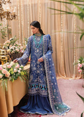 Nauroz Ayzel By Afrozeh Embroidered Chiffon Unstitched 3 Piece Suit - 08