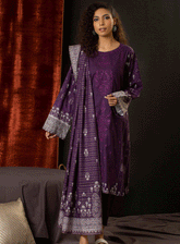 Aadab By Rashid Textile Embroidered Khaddar Unstitched 3 Piece Suit - RT23AK 8310