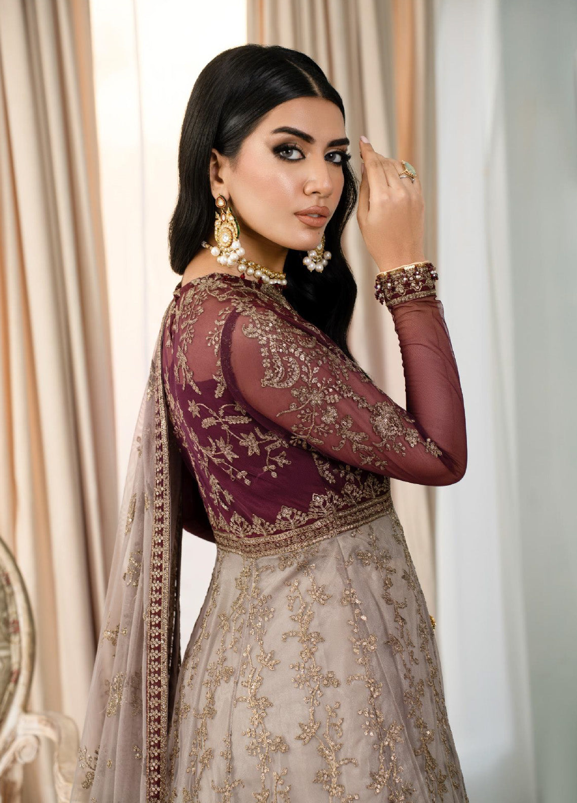 Afsanah by Zarif Embroidered Net 3 Piece Unstitched Suit ZF24AF ZAF-01 ZOHRA Afsanah by Zarif Embroidered Net 3 Piece Unstitched Suit ZF24AF ZAF-01 ZOHRA