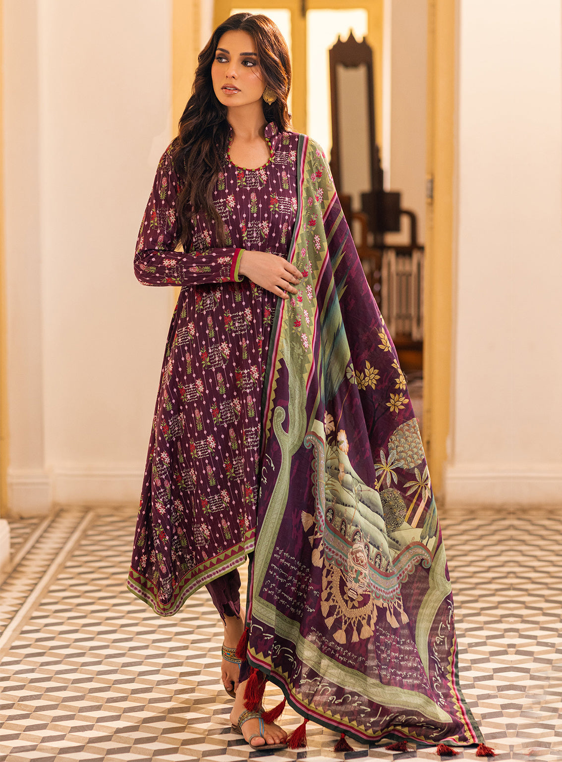 Ankahi by Al Zohaib Printed Cambric Unstitched 3 Piece Suit - 03 Ankahi by Al Zohaib Printed Cambric Unstitched 3 Piece Suit - 03