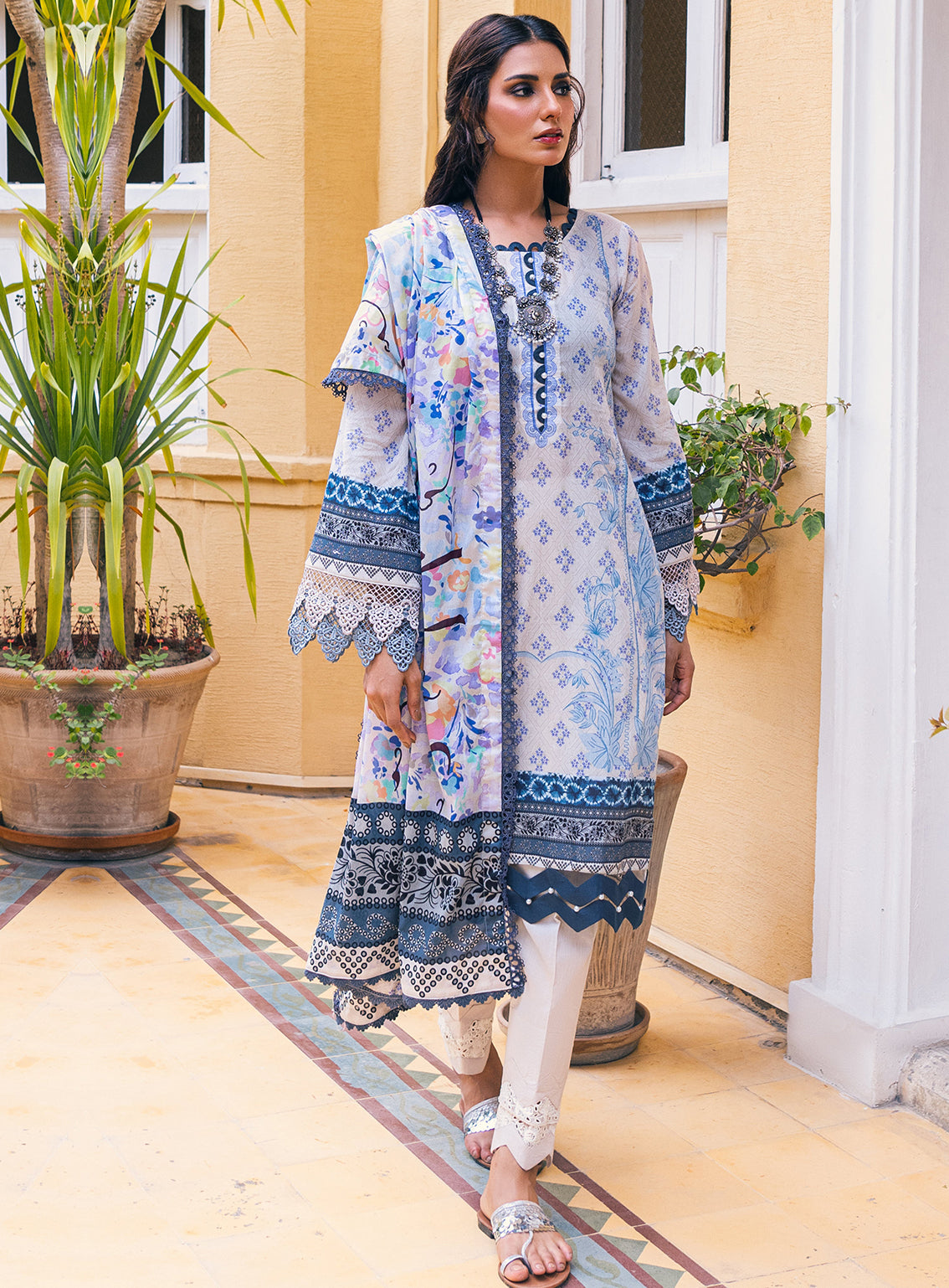 Ankahi by Al Zohaib Printed Cambric Unstitched 3 Piece Suit - 04 Ankahi by Al Zohaib Printed Cambric Unstitched 3 Piece Suit - 04