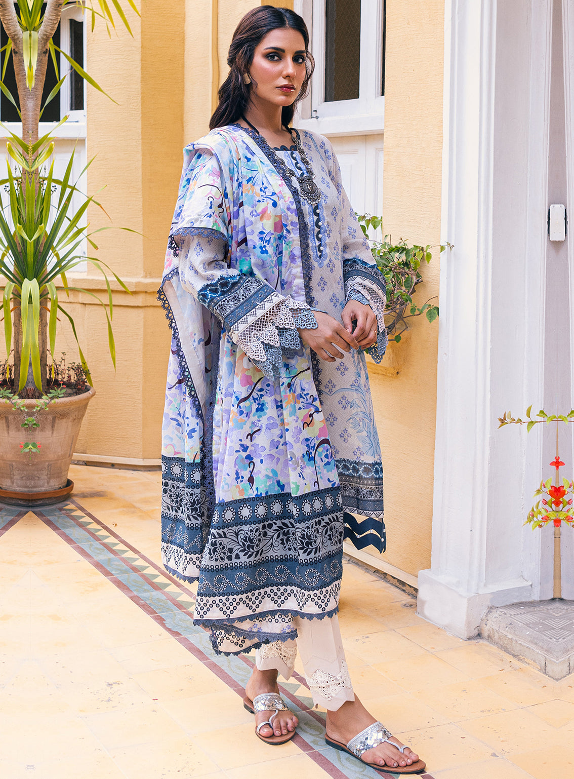 Ankahi by Al Zohaib Printed Cambric Unstitched 3 Piece Suit - 04 Ankahi by Al Zohaib Printed Cambric Unstitched 3 Piece Suit - 04