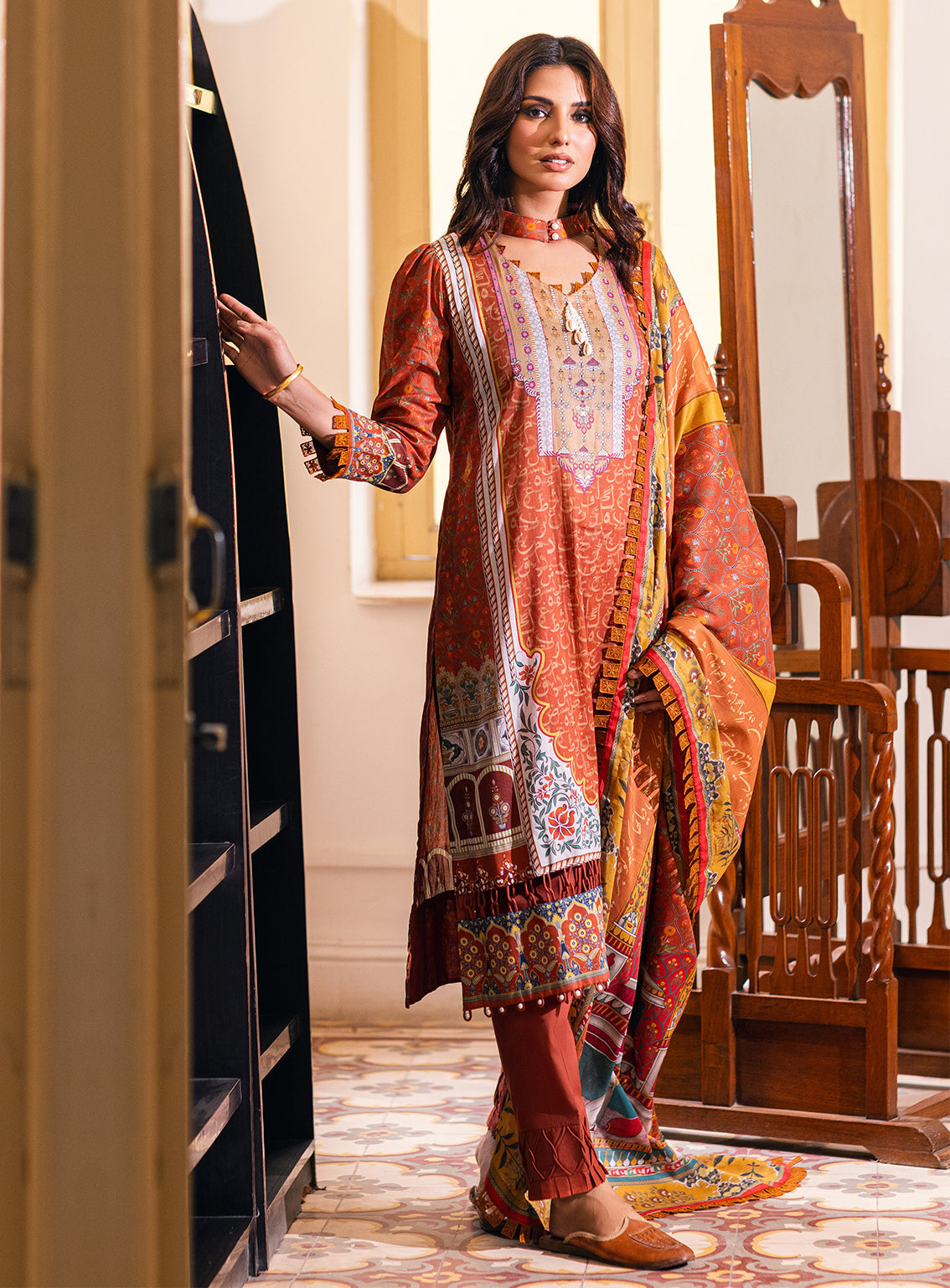 Ankahi by Al Zohaib Printed Cambric Unstitched 3 Piece Suit - 05 Ankahi by Al Zohaib Printed Cambric Unstitched 3 Piece Suit - 05