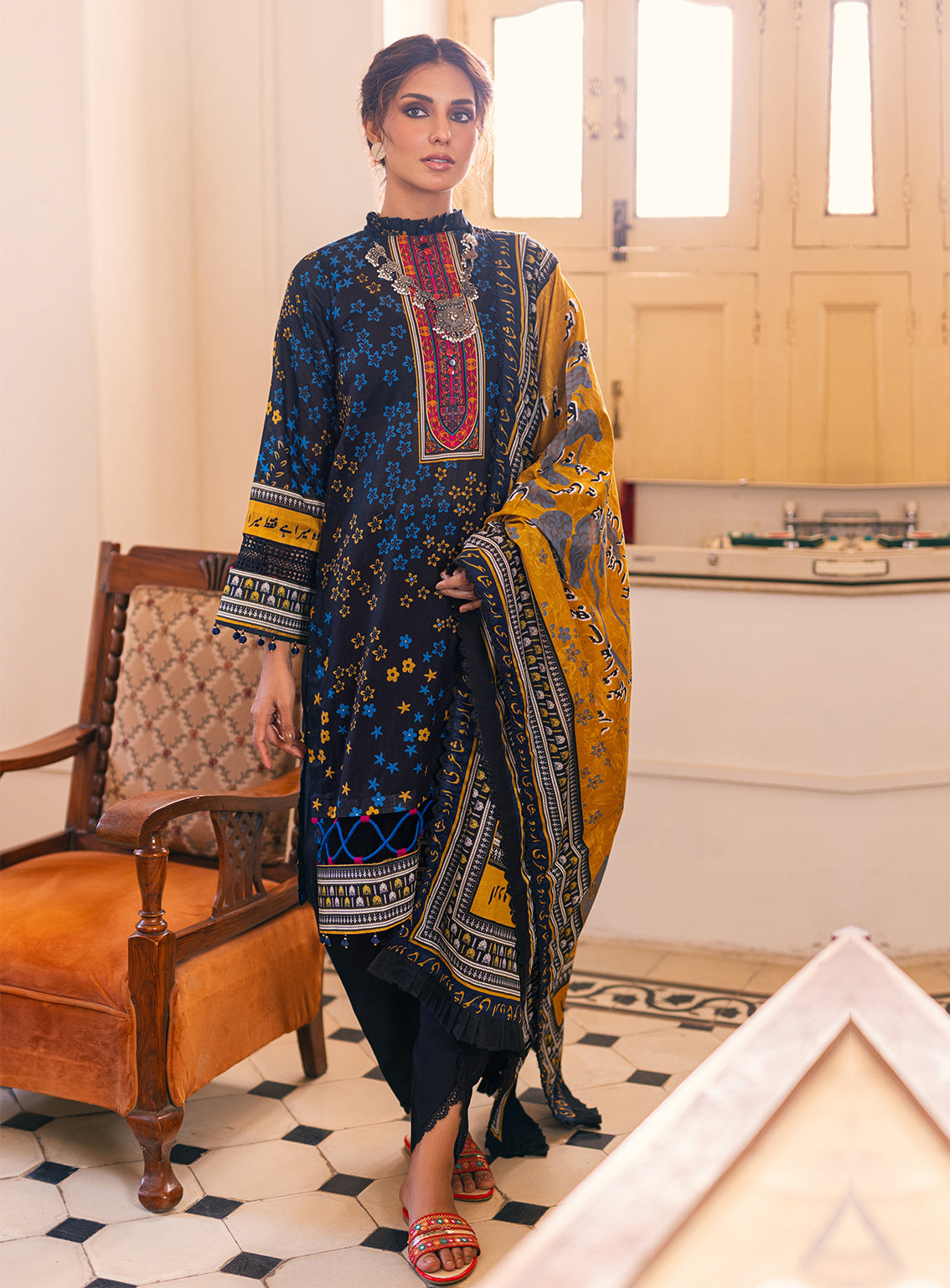 Ankahi by Al Zohaib Printed Cambric Unstitched 3 Piece Suit - 10 Ankahi by Al Zohaib Printed Cambric Unstitched 3 Piece Suit - 10