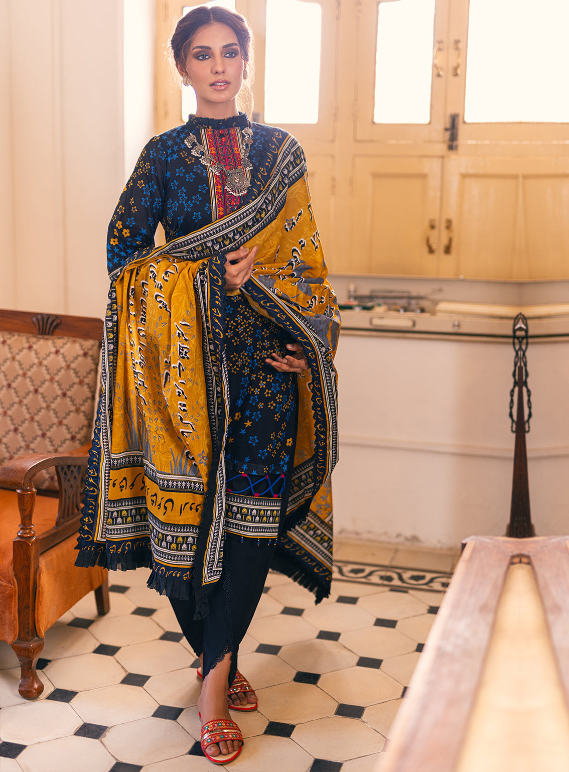 Ankahi by Al Zohaib Printed Cambric Unstitched 3 Piece Suit - 10 Ankahi by Al Zohaib Printed Cambric Unstitched 3 Piece Suit - 10