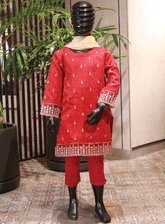 Aroob Fancy Embroidered Cotton Stitch 3 Piece Suit - ARB23G 01