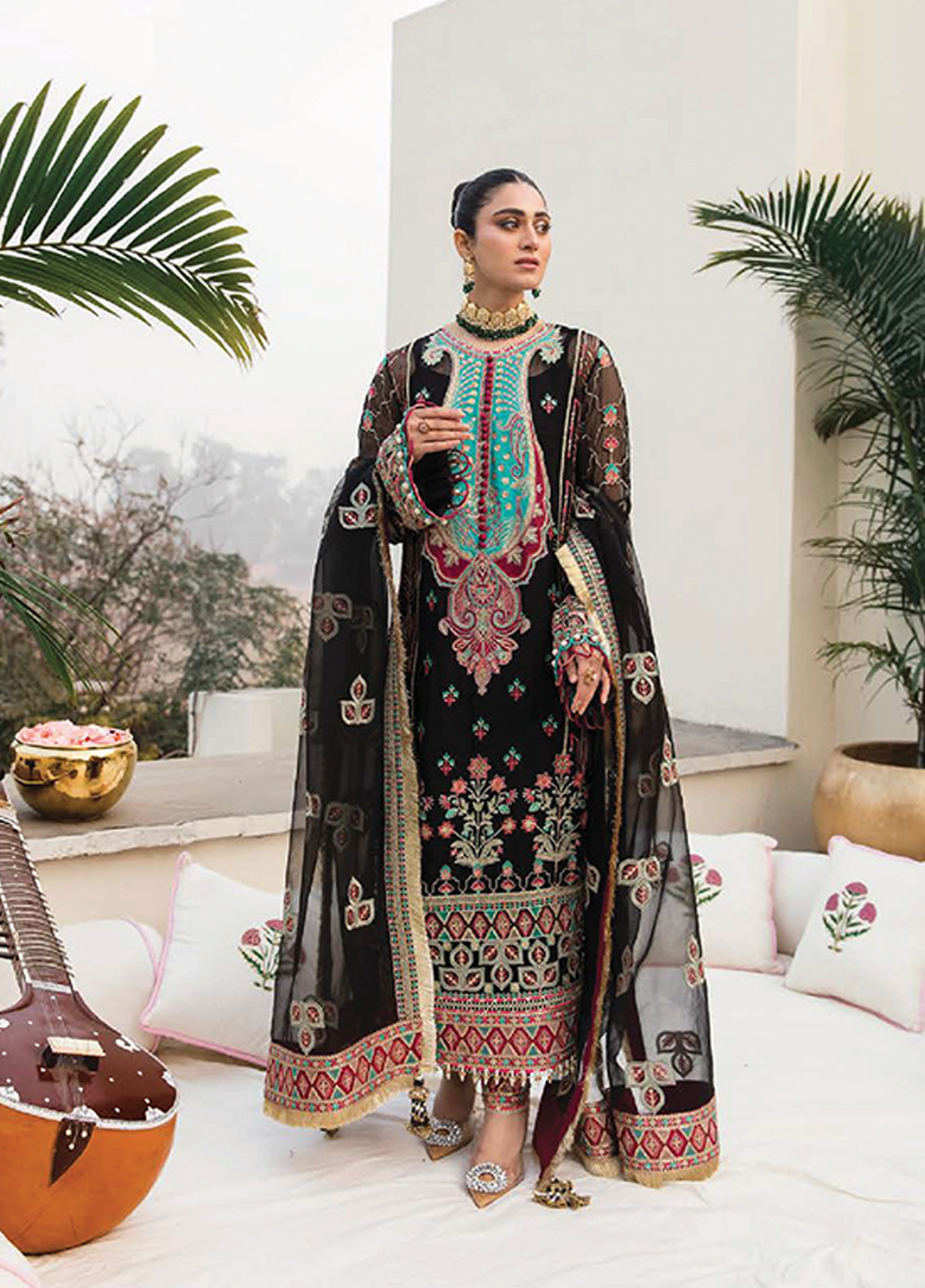 Mehrbano Ayzel By Afrozeh Embroidered Chiffon Unstitched 3 Piece Suit - 05 Mehrbano Ayzel By Afrozeh Embroidered Chiffon Unstitched 3 Piece Suit - 05