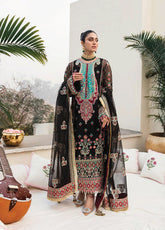Mehrbano Ayzel By Afrozeh Embroidered Chiffon Unstitched 3 Piece Suit - 05