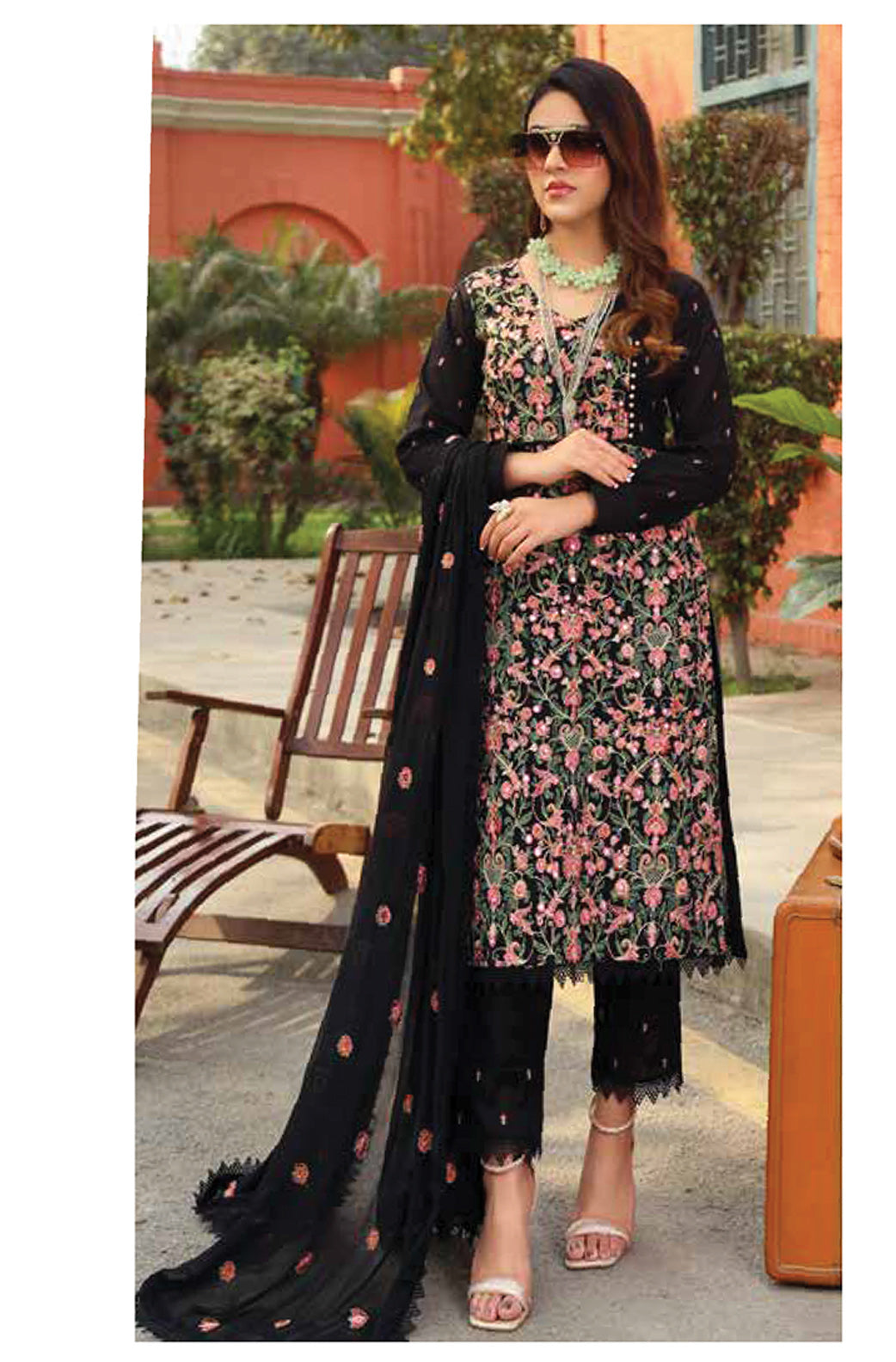 D#03 Mahnur Luxury Emb Lawn Collection 323 V-2 D#03 Mahnur Luxury Emb Lawn Collection 323 V-2