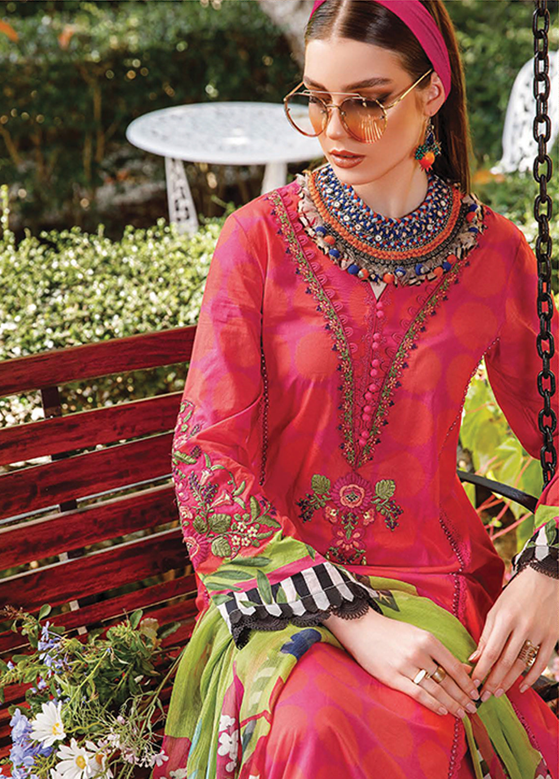D#1711A Maria B M Print Emb Lawn Collection 223 D#1711A Maria B M Print Emb Lawn Collection 223