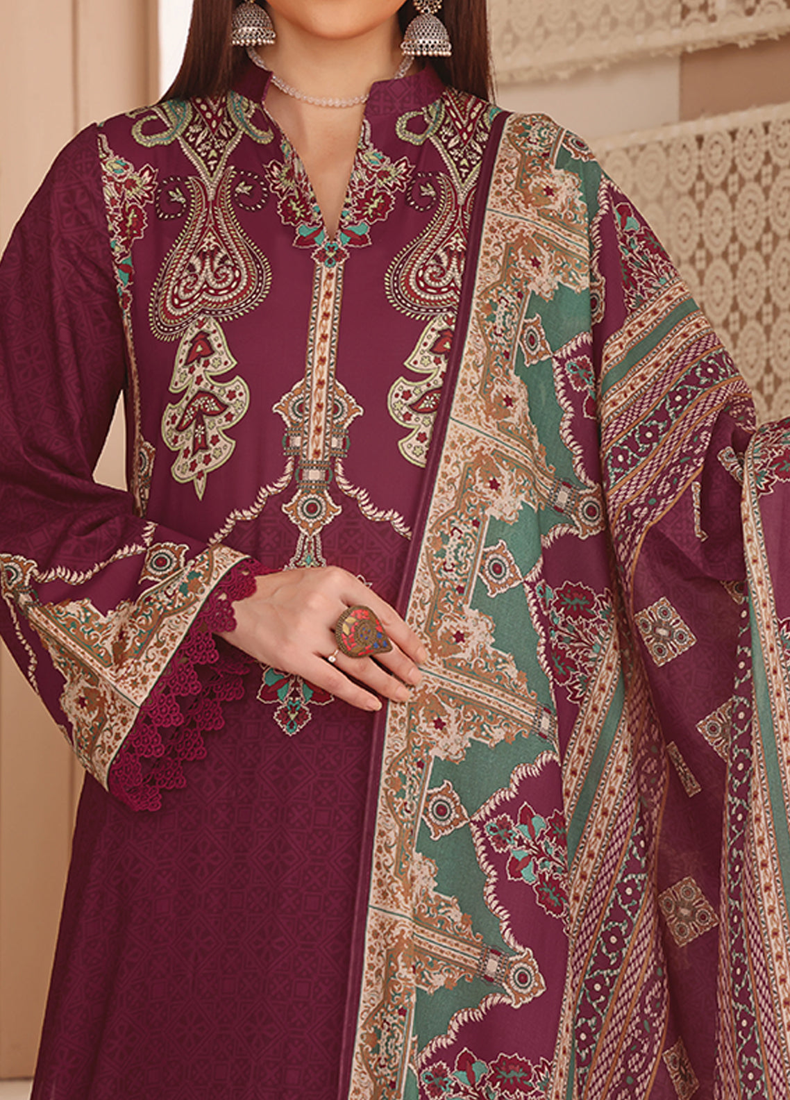 Misri By VS Textile Printed Lawn Unstitched 3 Piece Suit - 14 Misri By VS Textile Printed Lawn Unstitched 3 Piece Suit - 14