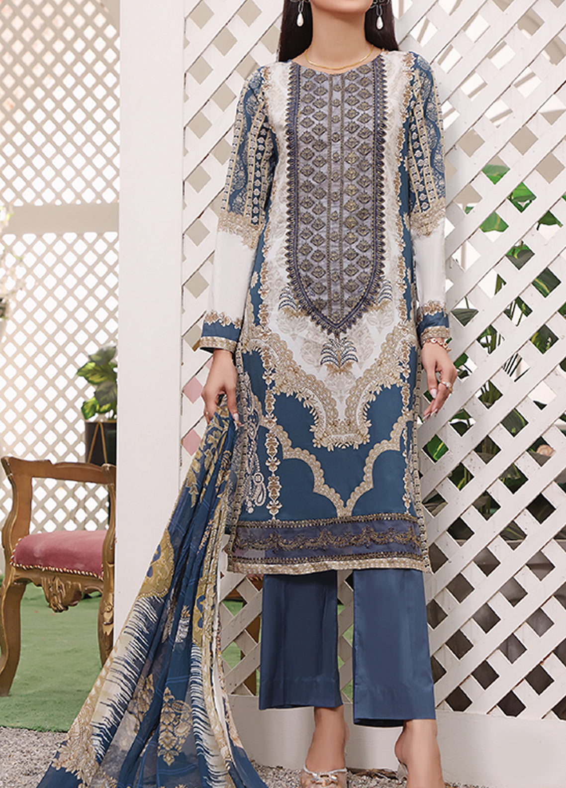 Ayesha Alishba By VS Textile Embroidered Lawn Unstitched 3 Piece Suit - 15 Ayesha Alishba By VS Textile Embroidered Lawn Unstitched 3 Piece Suit - 15