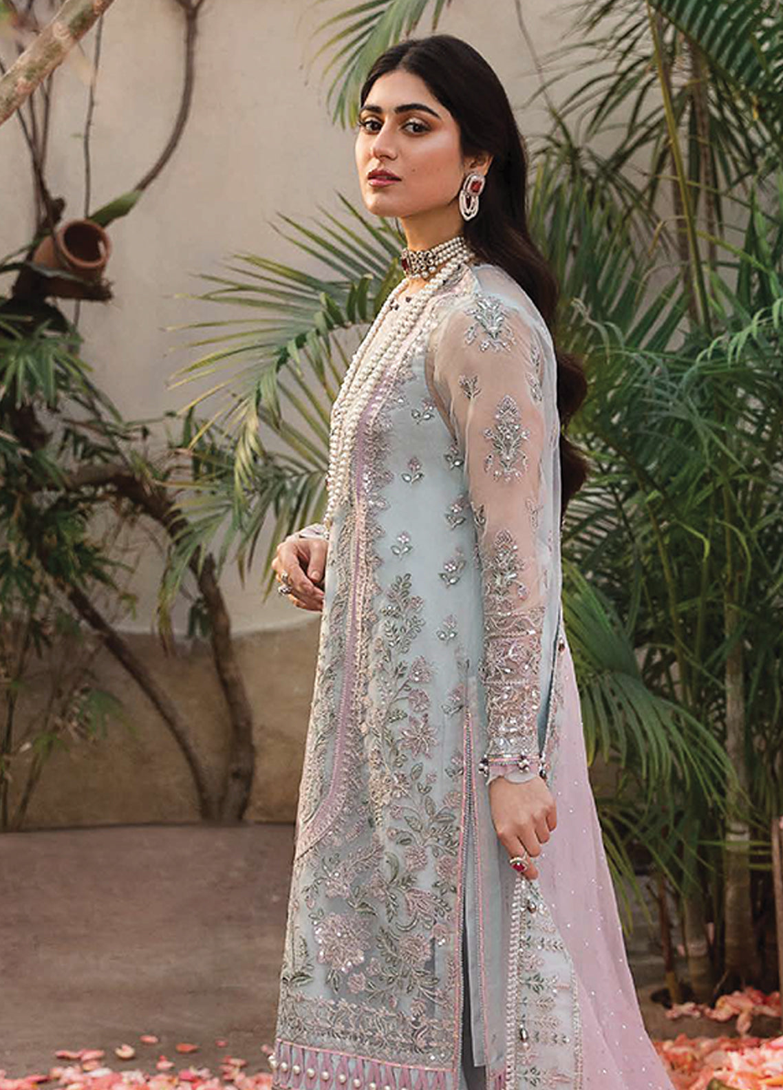 Mehrbano Ayzel By Afrozeh Embroidered Organza Unstitched 3 Piece Suit - 07 Mehrbano Ayzel By Afrozeh Embroidered Organza Unstitched 3 Piece Suit - 07