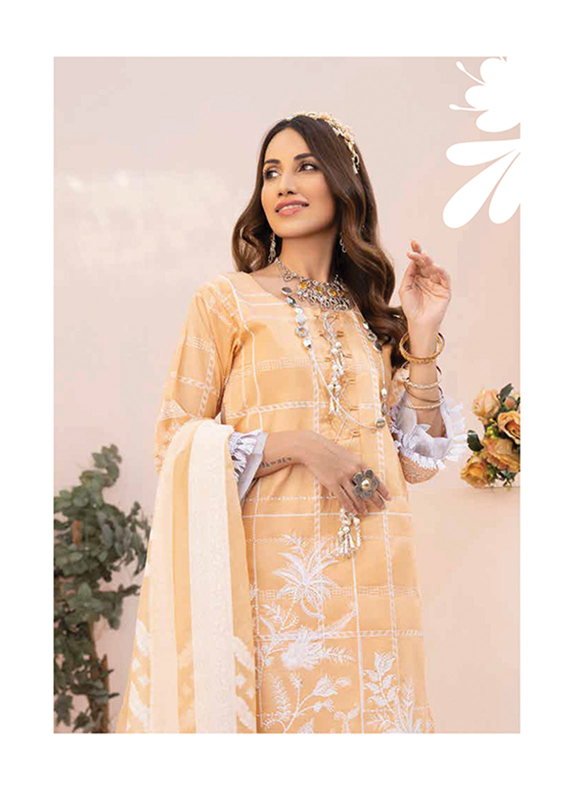 D#5561 Rashid White For Summer Emb Collection 223 D#5561 Rashid White For Summer Emb Collection 223