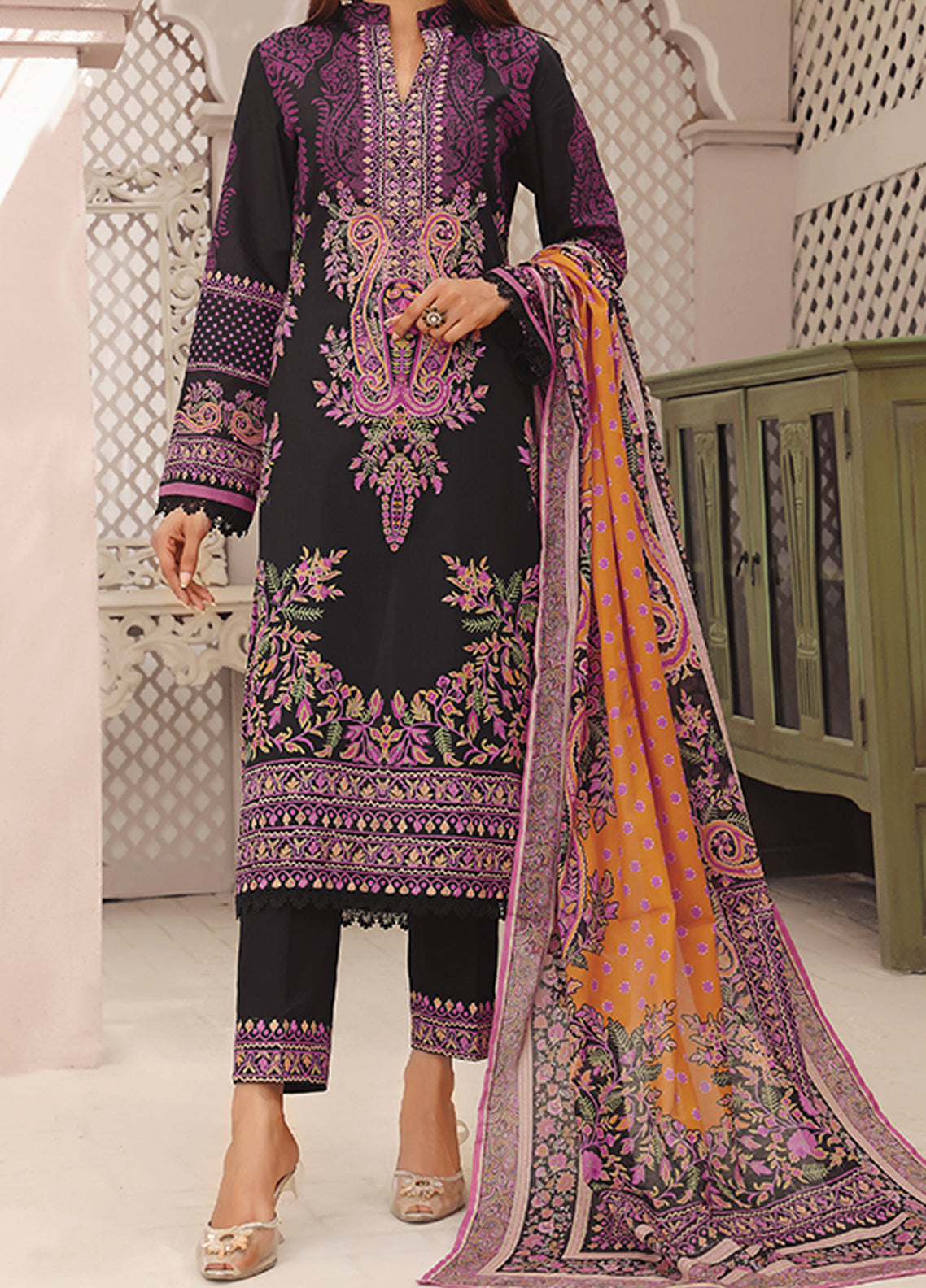 Misri By VS Textile Printed Lawn Unstitched 3 Piece Suit - 12 Misri By VS Textile Printed Lawn Unstitched 3 Piece Suit - 12