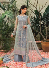 Mehrbano Ayzel By Afrozeh Embroidered Chiffon Unstitched 3 Piece Suit - 09