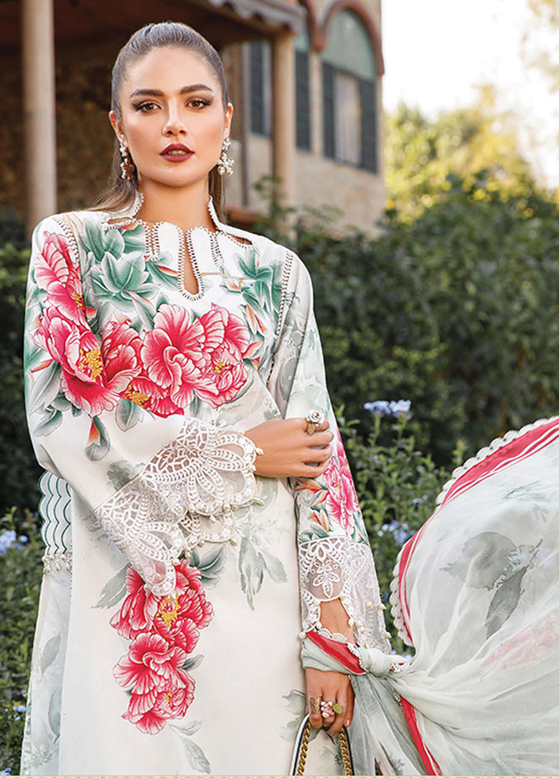 D#1714A Maria B M Print Emb Lawn Collection 223 D#1714A Maria B M Print Emb Lawn Collection 223