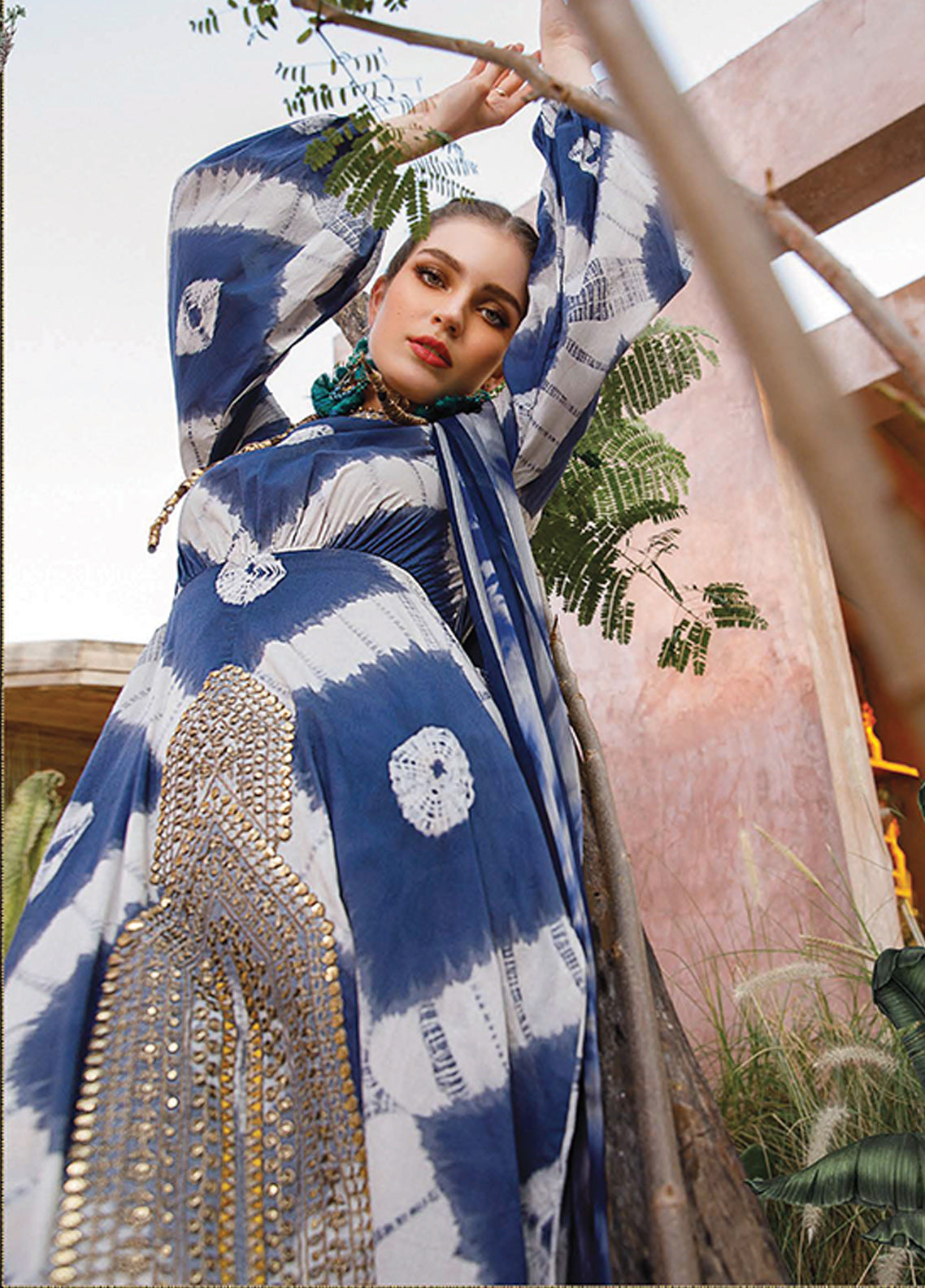 D#1702A Maria B M Print Emb Lawn Collection 223 D#1702A Maria B M Print Emb Lawn Collection 223