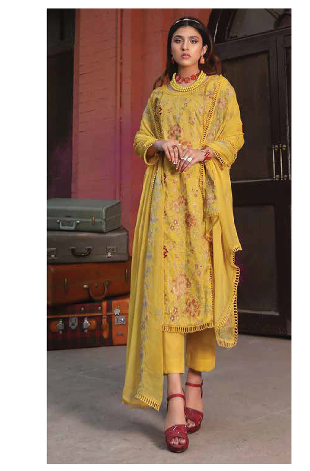 D#12 Mahnur Luxury Emb Lawn Collection 323 V-2 D#12 Mahnur Luxury Emb Lawn Collection 323 V-2
