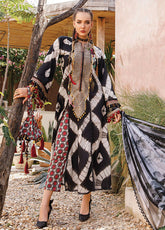 D#1702B Maria B M Print Emb Lawn Collection 223