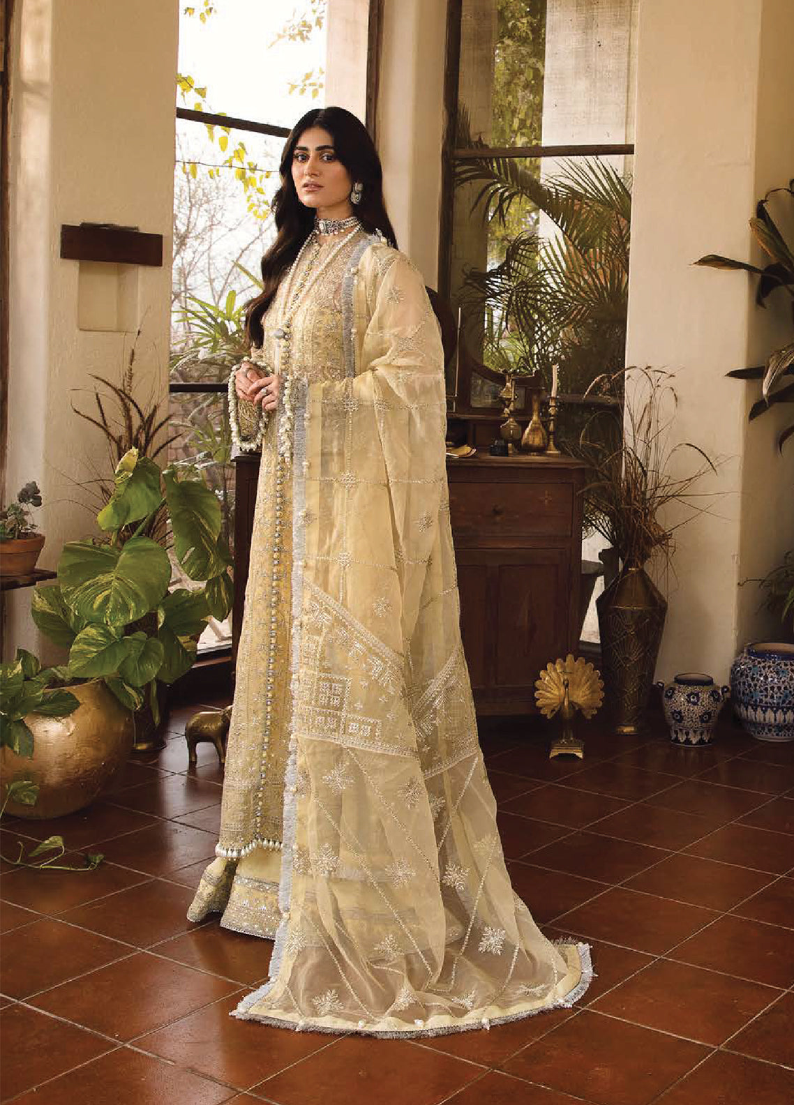 Mehrbano Ayzel By Afrozeh Embroidered Organza Unstitched 3 Piece Suit - 01 Mehrbano Ayzel By Afrozeh Embroidered Organza Unstitched 3 Piece Suit - 01