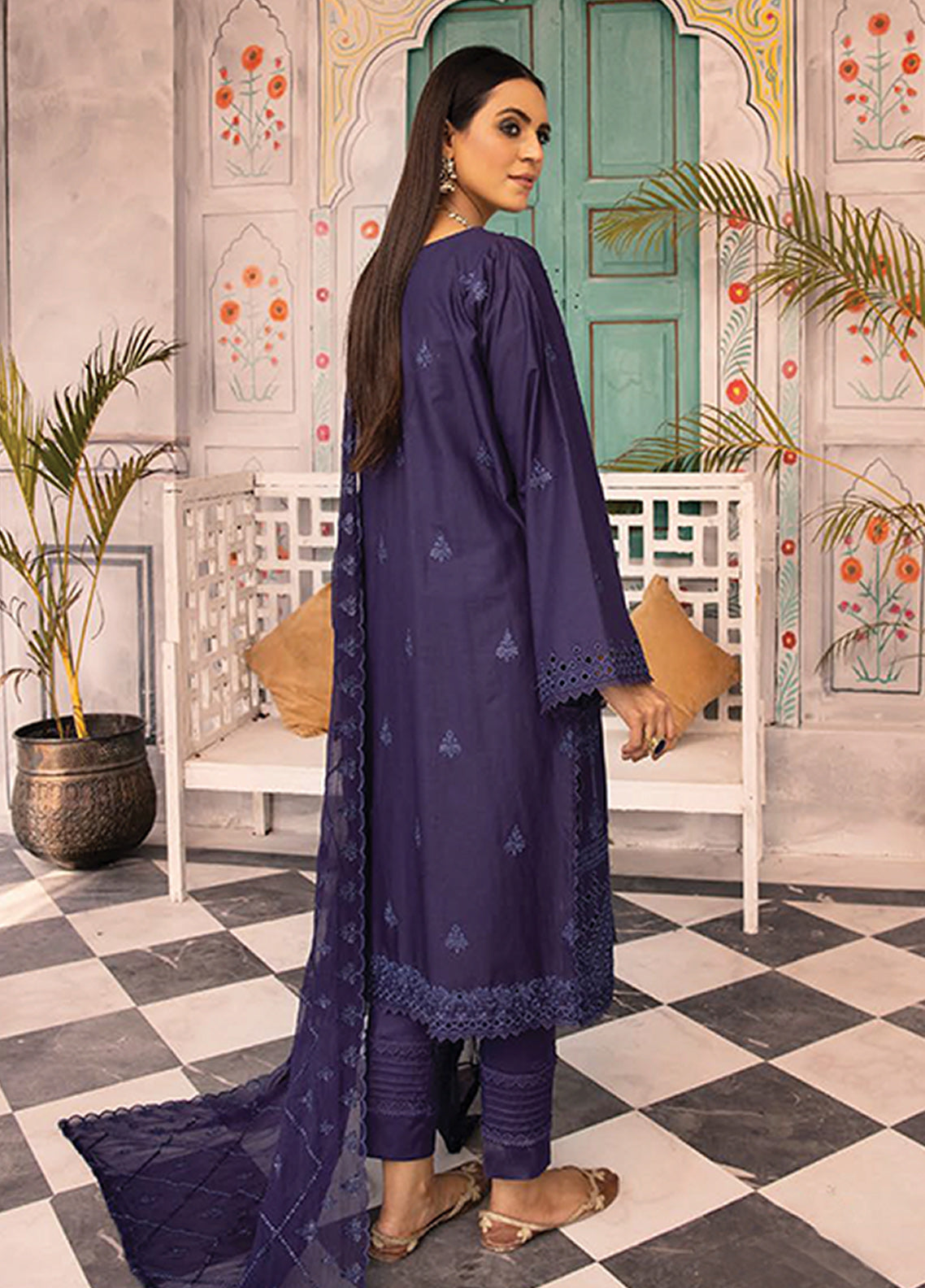 Azure By Aalaya Embroidered Lawn Unstitched 3 Piece Suit - 10 Azure By Aalaya Embroidered Lawn Unstitched 3 Piece Suit - 10