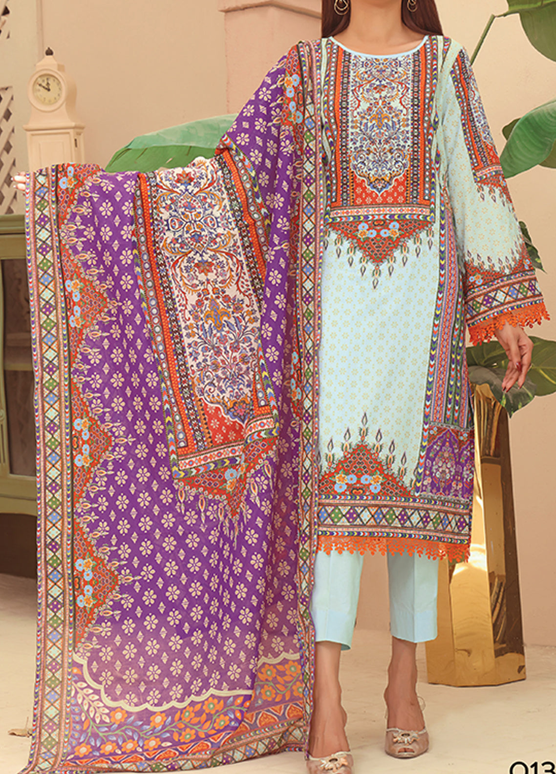 Misri By VS Textile Printed Lawn Unstitched 3 Piece Suit - 13 Misri By VS Textile Printed Lawn Unstitched 3 Piece Suit - 13