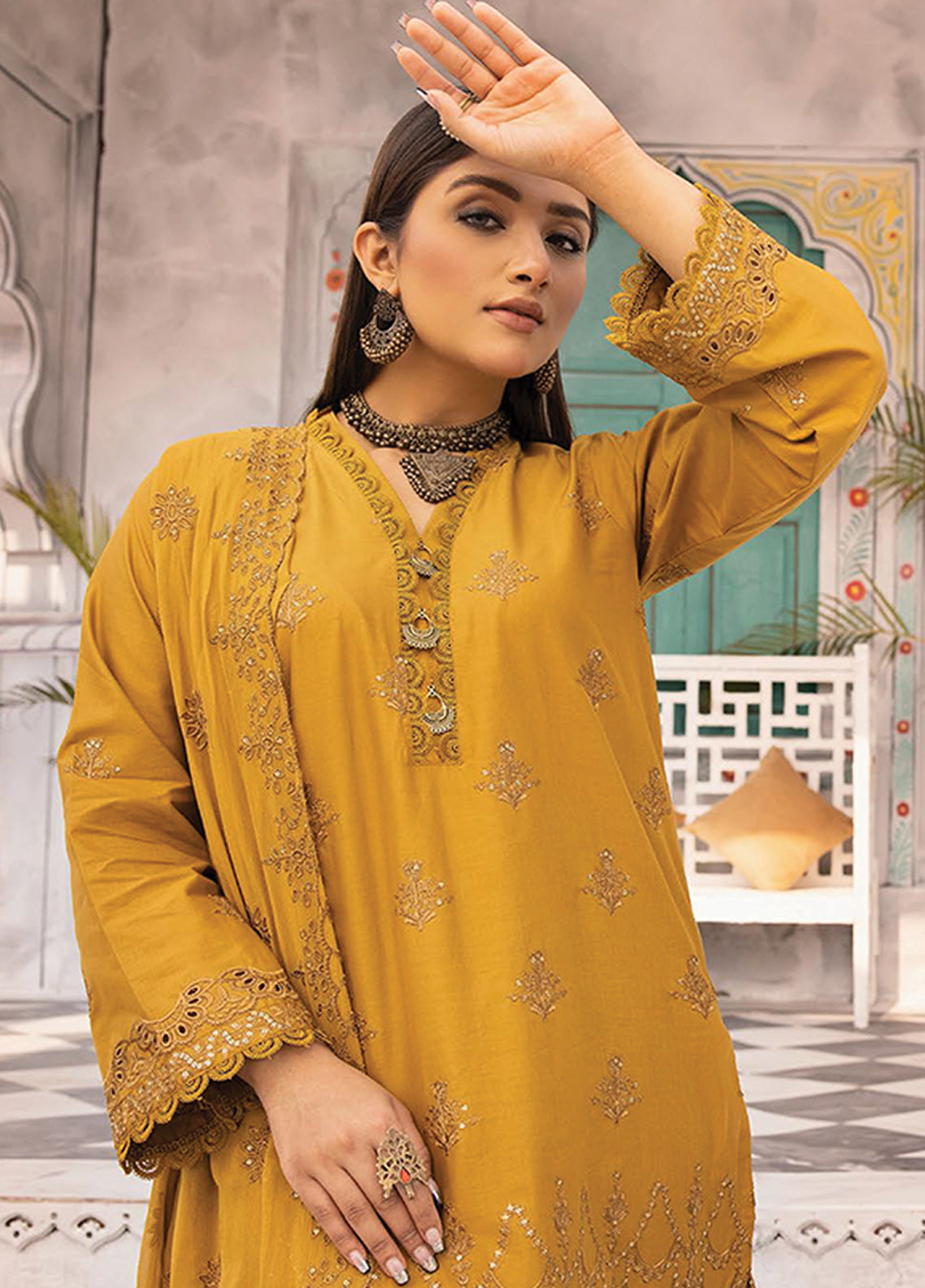 Azure By Aalaya Embroidered Lawn Unstitched 3 Piece Suit - 02 Azure By Aalaya Embroidered Lawn Unstitched 3 Piece Suit - 02