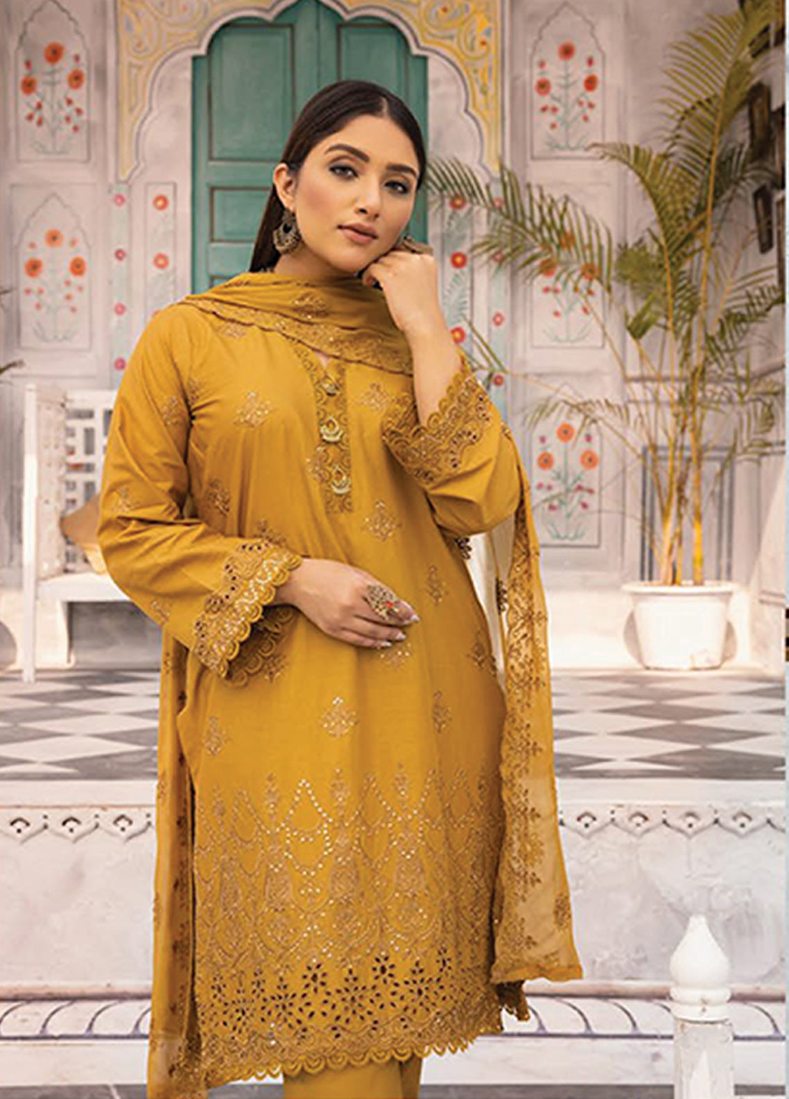 Azure By Aalaya Embroidered Lawn Unstitched 3 Piece Suit - 02 Azure By Aalaya Embroidered Lawn Unstitched 3 Piece Suit - 02