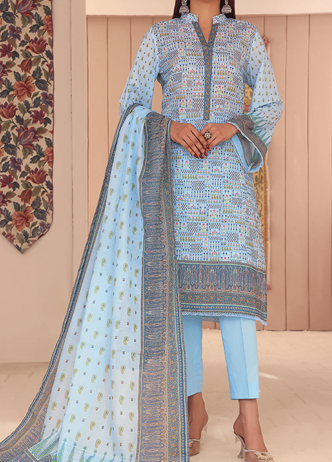 Misri By VS Textile Printed Lawn Unstitched 3 Piece Suit - 09 Misri By VS Textile Printed Lawn Unstitched 3 Piece Suit - 09