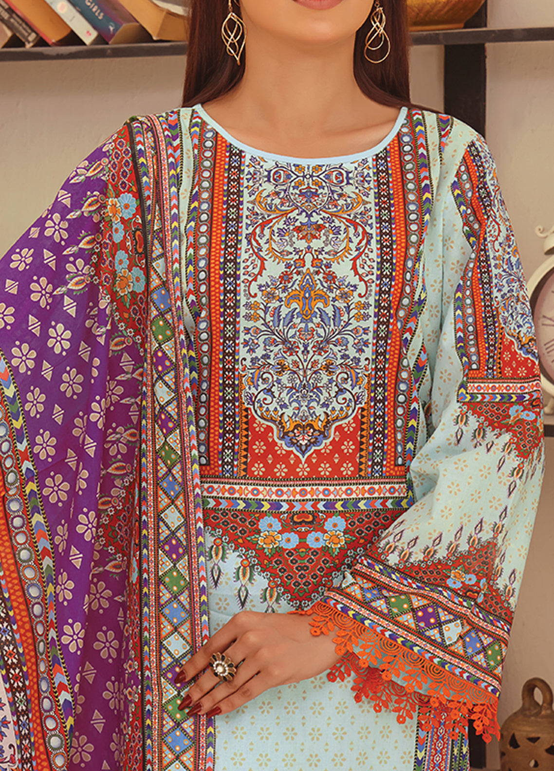 Misri By VS Textile Printed Lawn Unstitched 3 Piece Suit - 13 Misri By VS Textile Printed Lawn Unstitched 3 Piece Suit - 13