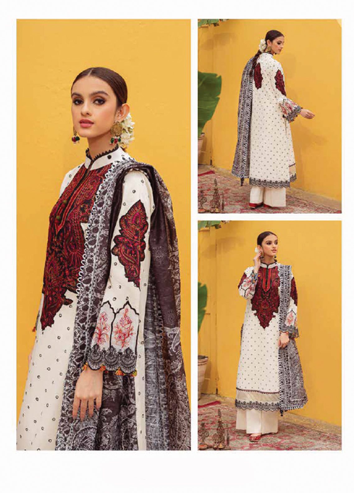 D#9B Zarqash Tresor Luxe Emb Lawn Collection 323 D#9B Zarqash Tresor Luxe Emb Lawn Collection 323