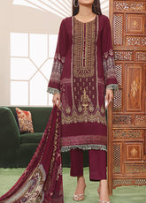 Ayesha Alishba By VS Textile Embroidered Lawn Unstitched 3 Piece Suit - 19