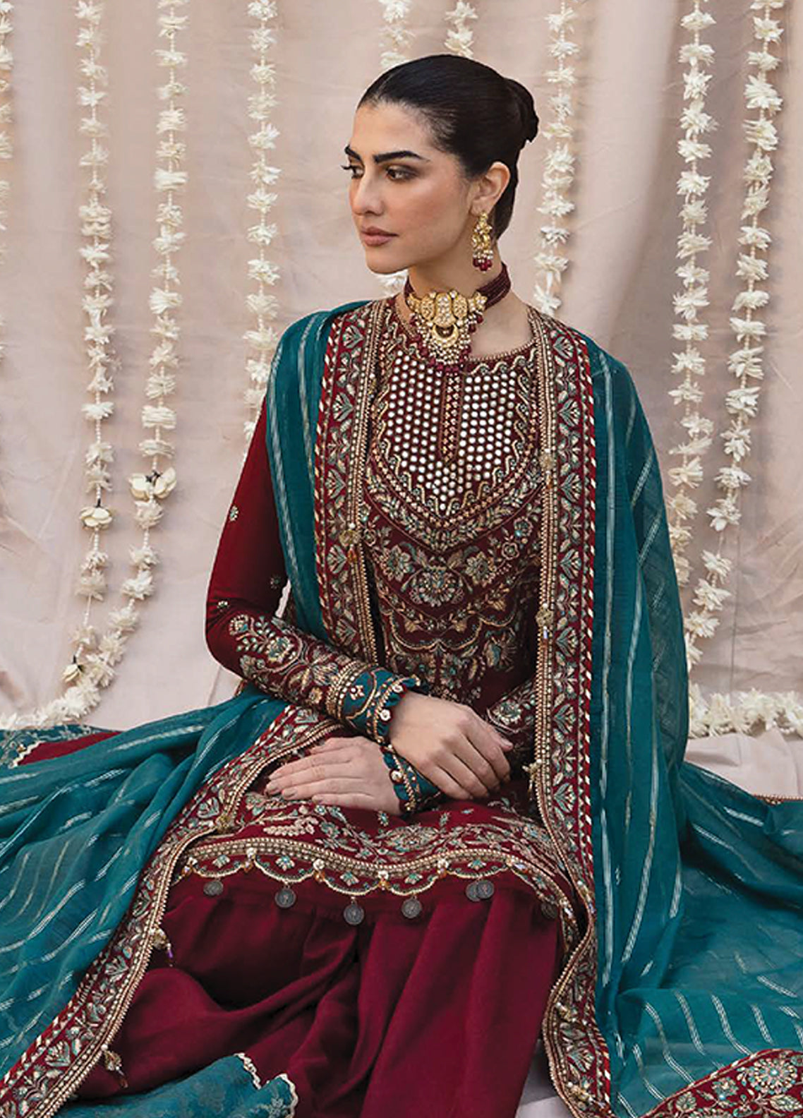 Mehrbano Ayzel By Afrozeh Embroidered Raw Silk Unstitched 3 Piece Suit - 04 Mehrbano Ayzel By Afrozeh Embroidered Raw Silk Unstitched 3 Piece Suit - 04