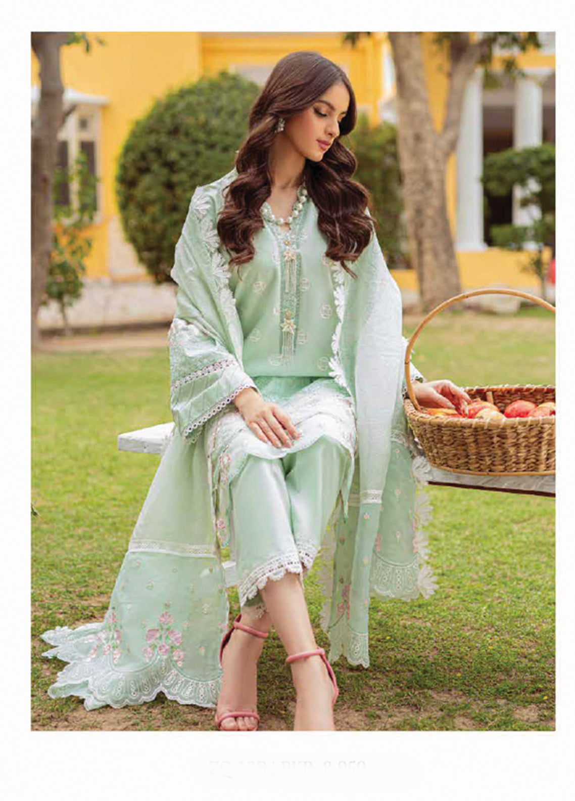 D#12B Zarqash Tresor Luxe Emb Lawn Collection 323 D#12B Zarqash Tresor Luxe Emb Lawn Collection 323