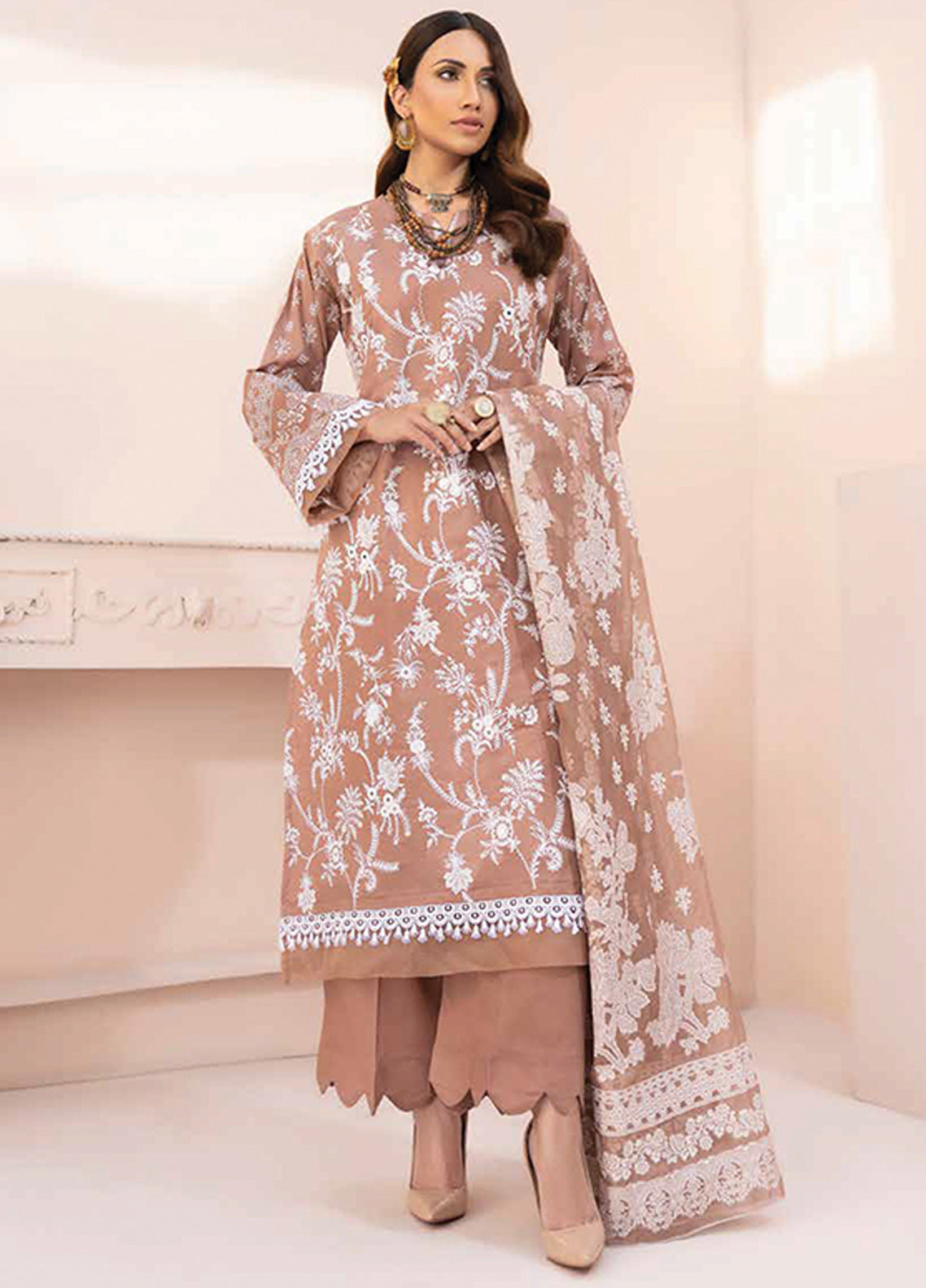 D#5564 Rashid White For Summer Emb Collection 223 D#5564 Rashid White For Summer Emb Collection 223