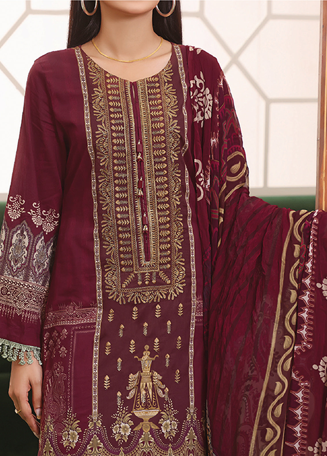 Ayesha Alishba By VS Textile Embroidered Lawn Unstitched 3 Piece Suit - 19 Ayesha Alishba By VS Textile Embroidered Lawn Unstitched 3 Piece Suit - 19