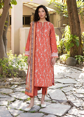 Afsanah By Seran Embroidered Lawn Unstitched 3 Piece Suit - 15