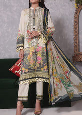 Ayesha Alishba By VS Textile Embroidered Lawn Unstitched 3 Piece Suit - 18