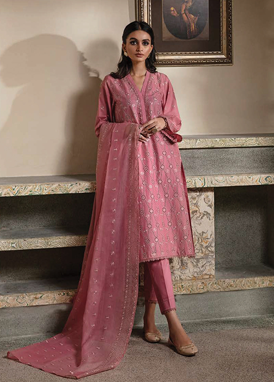 D#02 Cross Stitch Chikankari Emb Lawn Collection 223 – Royalfashion
