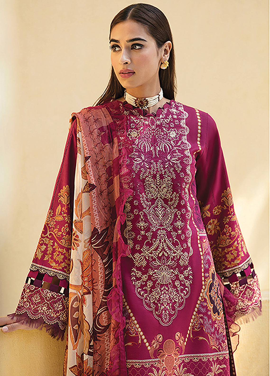 Gulaal Embroidered Lawn Unstitched 3 Piece Suit - 05 Gulaal Embroidered Lawn Unstitched 3 Piece Suit - 05