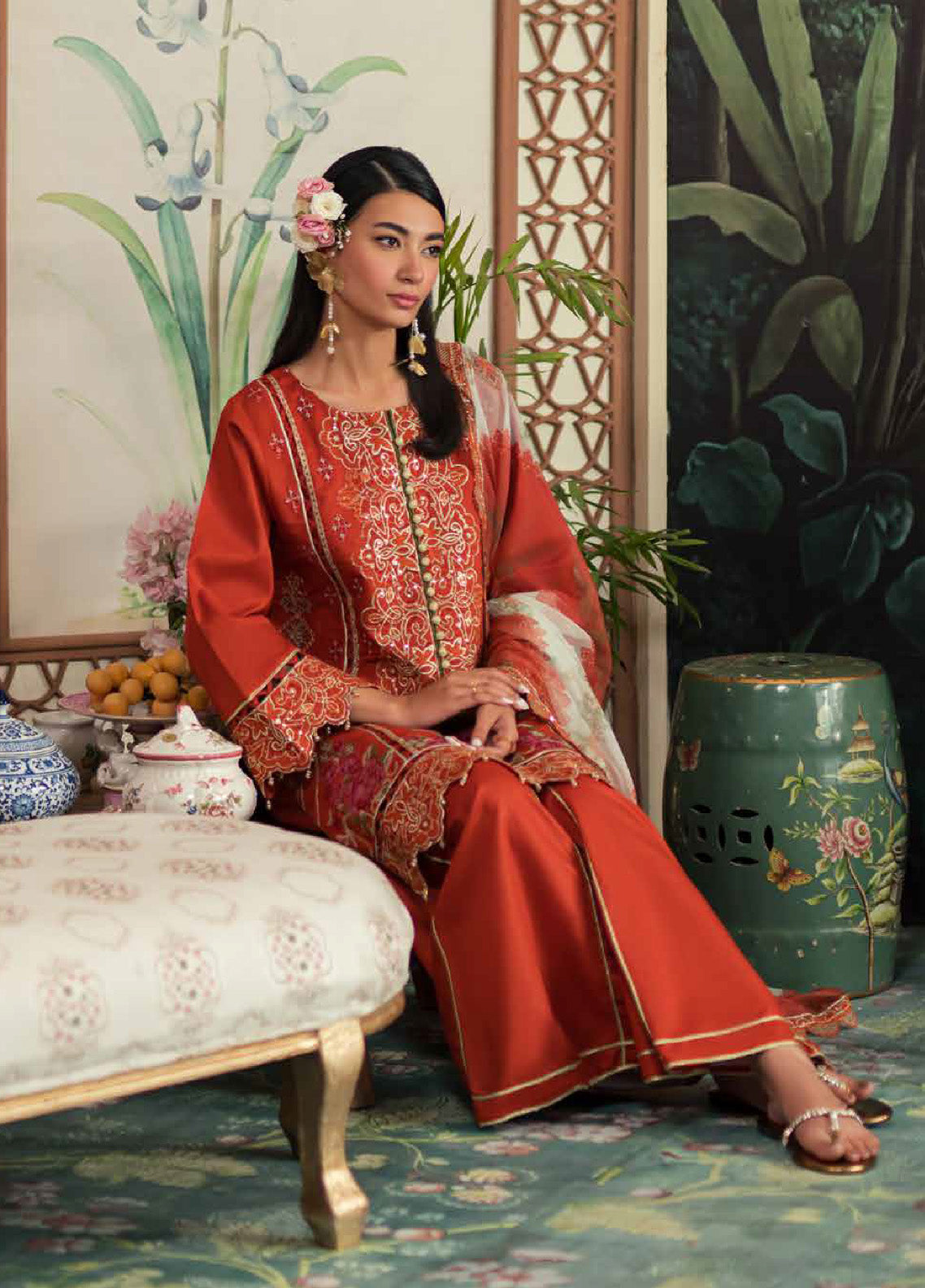 Ayra By Emaan Adeel Embroidered Lawn Unstitched 3 Piece Suit - EA24AL AR-08 Ayra By Emaan Adeel Embroidered Lawn Unstitched 3 Piece Suit - EA24AL AR-08